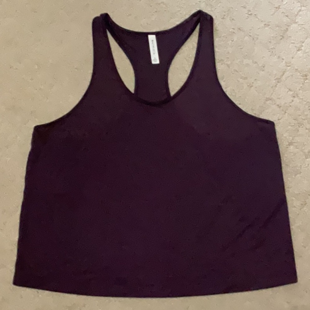 Athleta Purple Relaxed Crop Tank Top